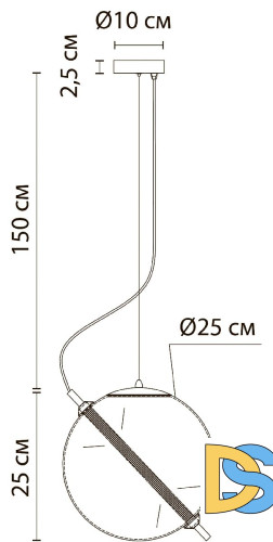 Подвесной светильник Arte Lamp Нolly A3225SP-1PB