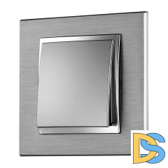 Выключатель одноклавишный Mono Electric Despina-Larissa 10А 250В серебро 500-002125-100