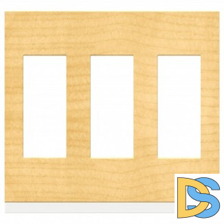 Рамка 3-ая (тройная), Дерево Клен/Белый, серия Unica Pure, Schneider Electric