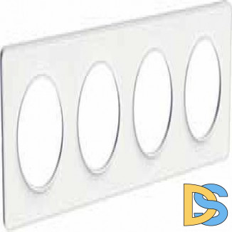 Рамка 4-ая (четверная), Белый, серия Odace, Schneider Electric