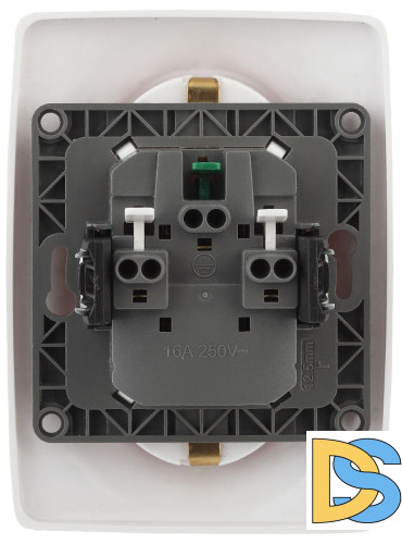 Розетка 2x2P+E Schuko Эра 12-2106-01 Б0031228