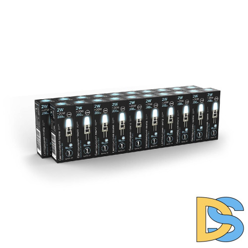 Лампа светодиодная Gauss G4 2W 4100K прозрачная 107707202