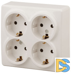 Розетка 2P+E Schuko со шторками Эра 11-2211-02 Б0020710