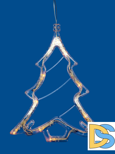 Подвесной светодиодный светильник «Ёлочка» Uniel (UL-00007254) ULD-H1620-010/STA/3AAA Warm White IP20 Xmas Tree