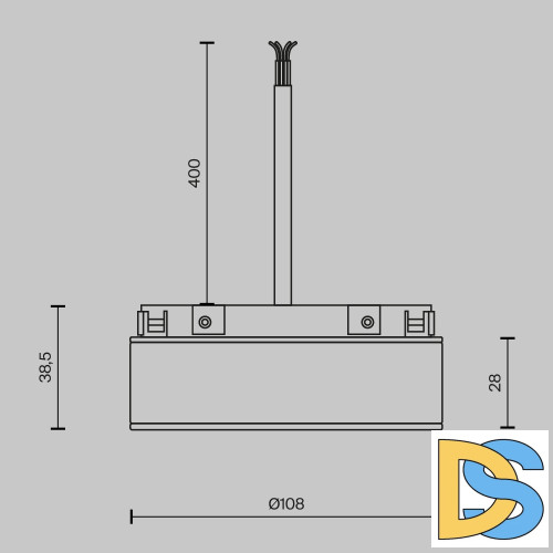 Блок питания встраиваемый Maytoni Basity DC48В 2A IP54 TRA172DR- 100W-DD-B