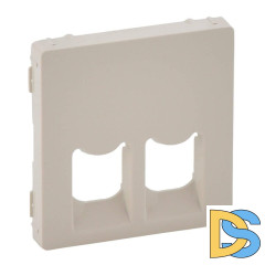 Лицевая панель Legrand Valena Life розетки телефонной RJ-11/Ethernet RJ-45 слоновая кость 755421