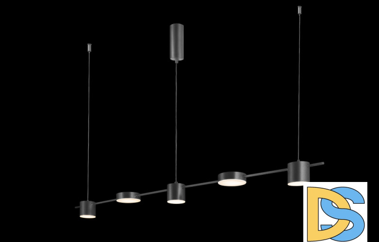 Подвесной светильник Crystal Lux Tristan TRISTAN SP5 L1200 BLACK