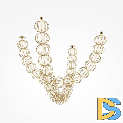 Подвесная люстра Maytoni Golden Cage MOD216PL-L42G3K
