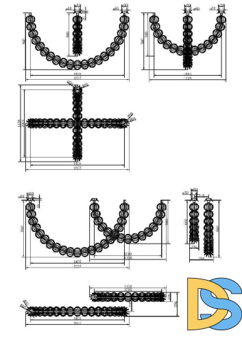 Подвесная люстра Maytoni Golden Cage MOD216PL-L42G3K