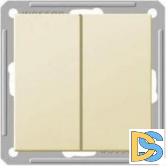 Выключатель Wessen 59 2-клавишный слоновая кость