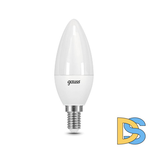 Лампа светодиодная диммируемая Gauss E14 7W 6500K свеча матовая 103101307-S