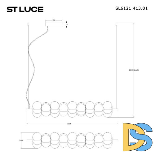 Подвесная люстра ST Luce Talisman SL6121.413.01