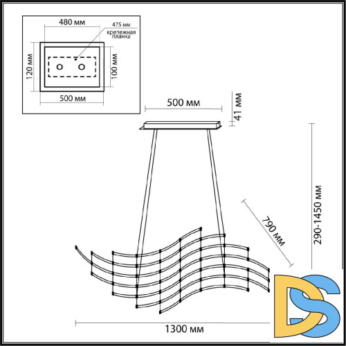 Подвесная люстра Odeon Light Welkin 7058/45L