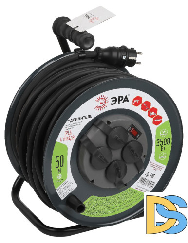 Удлинитель силовой Эра RMx-4es-3x2.5-50m-IP44(KG) Б0052919