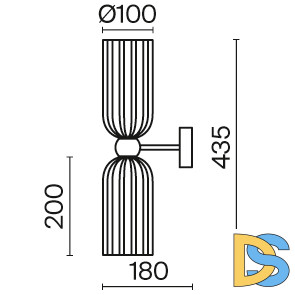 Бра Maytoni Antic MOD302WL-02GR