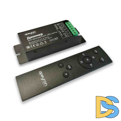 Диммер Apeyron 12/24В 288/576Вт 3 канала*8А IP20 пульт easy control радио 04-38
