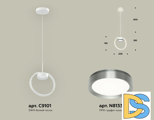 Подвесной светильник Ambrella Light Traditional (C9101, N8133) XB9101102