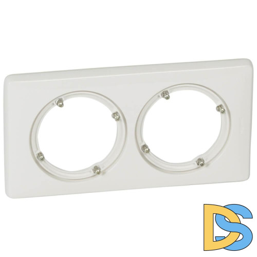 Рамка 2-постовая Legrand Celiane белая 069072