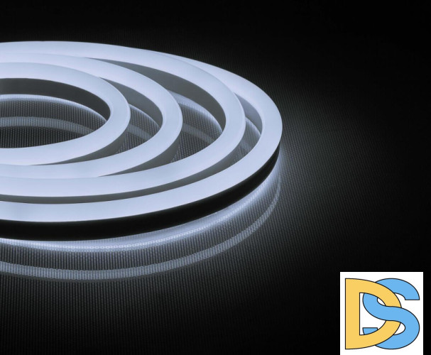 Светодиодная неоновая влагозащищенная лента Feron 12W/m 144LED/m 2835SMD холодный белый 50M LS721 32710