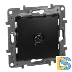 Розетка TV Звезда Legrand Etika антрацит 672651