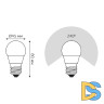 Лампа светодиодная диммируемая Gauss E27 7W 3000K матовая 105102107-S