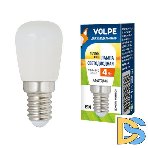 Лампа светодиодная для холодильников Volpe LED-Y25-4W/3000K/E14/FR/Z UL-00006501