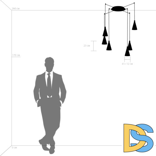 Подвесная люстра Lightstar Cone 757066