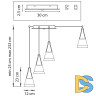 Подвесная люстра Lightstar Cone 757066