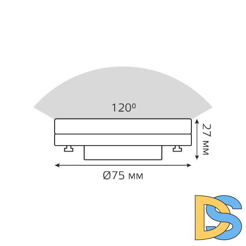 Лампа светодиодная Gauss GX53 8,5W 3000К матовая 20849192