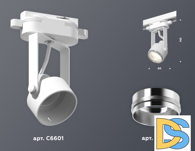 Трековый однофазный светильник Ambrella Light Track System XT6601021 (C6601, N6122)