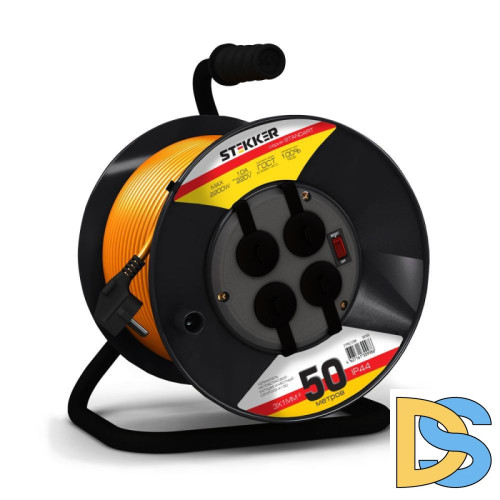 Удлинитель на пластиковой катушке Feron STD02-41-50 39709