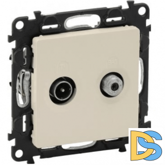 Розетка TV+SAT Legrand Valena Life 753059+754821 Слоновая кость