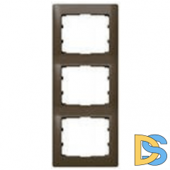 Рамка 3 поста вертикальная Legrand Galea Life - тёмная бронза