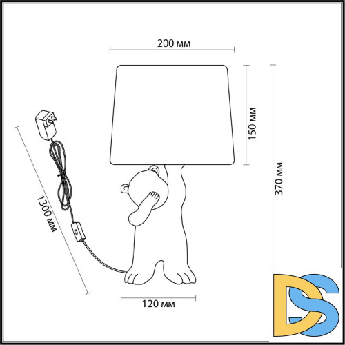 Настольная лампа Lumion Bear 5662/1T