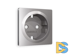 Лицевая панель для розетки с/з Ambrella Volt Alfa AP5060