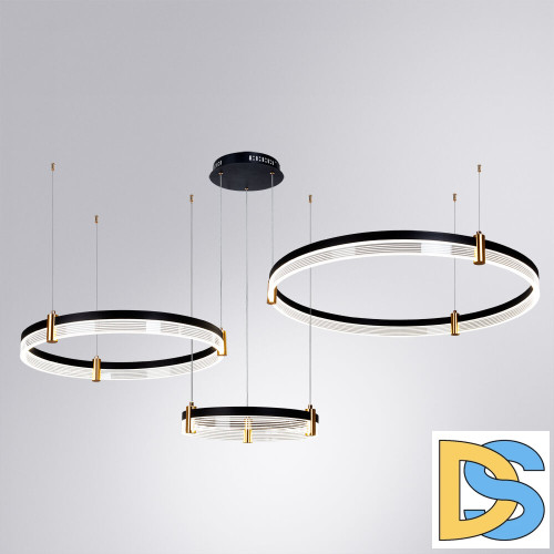 Подвесной светодиодный светильник Arte Lamp Mercury A2185SP-3BK