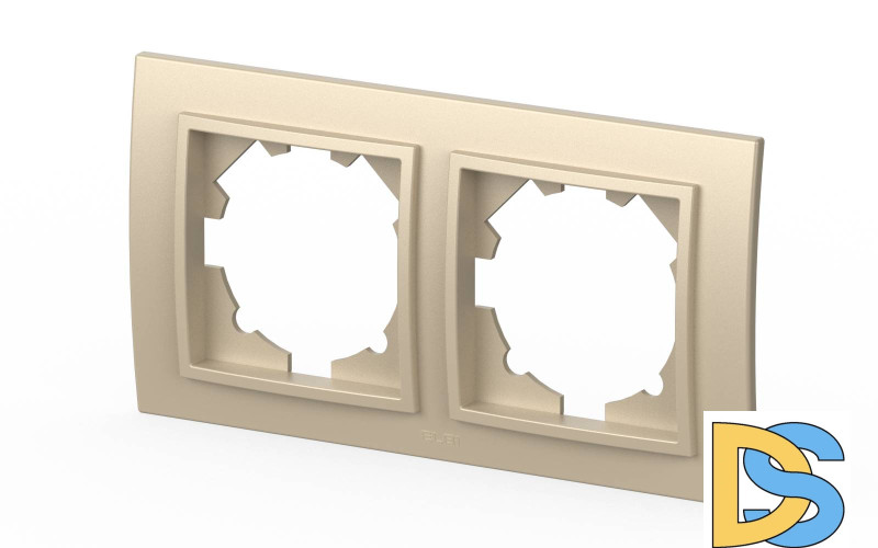 Рамка двухместная ELBI Zena 500-012500-226