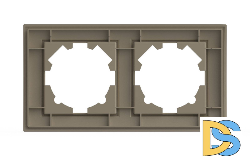 Рамка двухместная ELBI Zena 500-012500-226