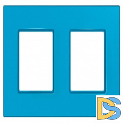 Рамка 2-ая (двойная), Голубика, серия Unica Quadro, Schneider Electric