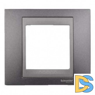 Рамка 1-ая (одинарная), Грэй/Графит (металл), серия UNICA TOP/CLASS, Schneider Electric