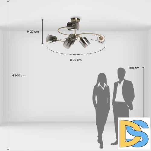 Люстра на штанге De Markt Вита 220014106