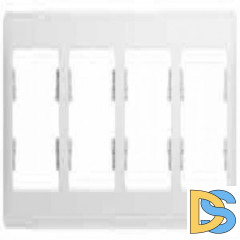Рамка 4-ая (четверная), Белый, серия Glossa, Schneider Electric