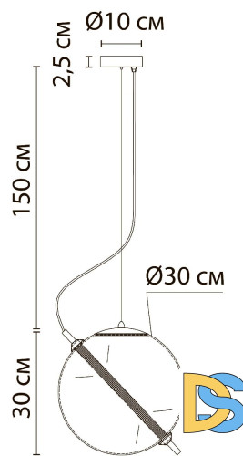 Подвесной светильник Arte Lamp Нolly A3230SP-1PB