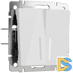 Выключатель двухклавишный с подсветкой Werkel 4690389197284 W1120141 a064003