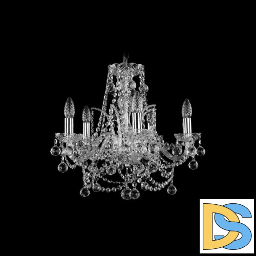 Подвесная люстра Bohemia Ivele Crystal 1411/5/160 Ni Balls
