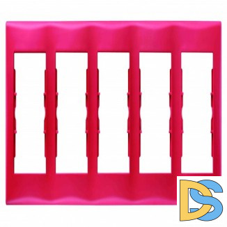 Рамка 5-ая (пятерная), Красный, серия Sedna, Schneider Electric