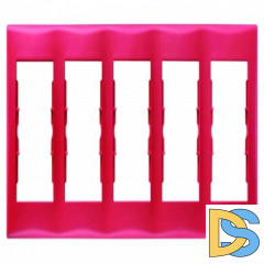 Рамка 5-ая (пятерная), Красный, серия Sedna, Schneider Electric