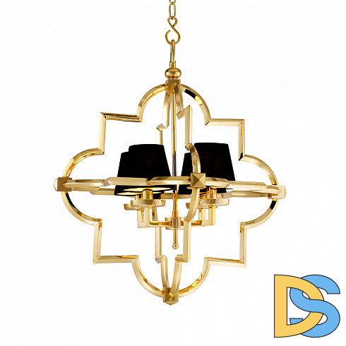 Подвесная люстра Delight Collection Mandeville KM0728P-4M gold/black