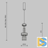 Подвесной светильник Maytoni Level MOD253PL-L18BS3K2