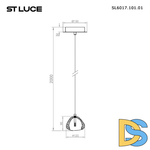 Подвесной светильник ST Luce Waterfall SL6017.101.01